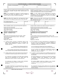 Form PWGSC-TPSGC2092 Surrender of Benefits - Canada (English/French), Page 2
