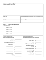 Form 16CU15-44057 Provincial Heritage Incentive Program Grant Application - Prince Edward Island, Canada, Page 2
