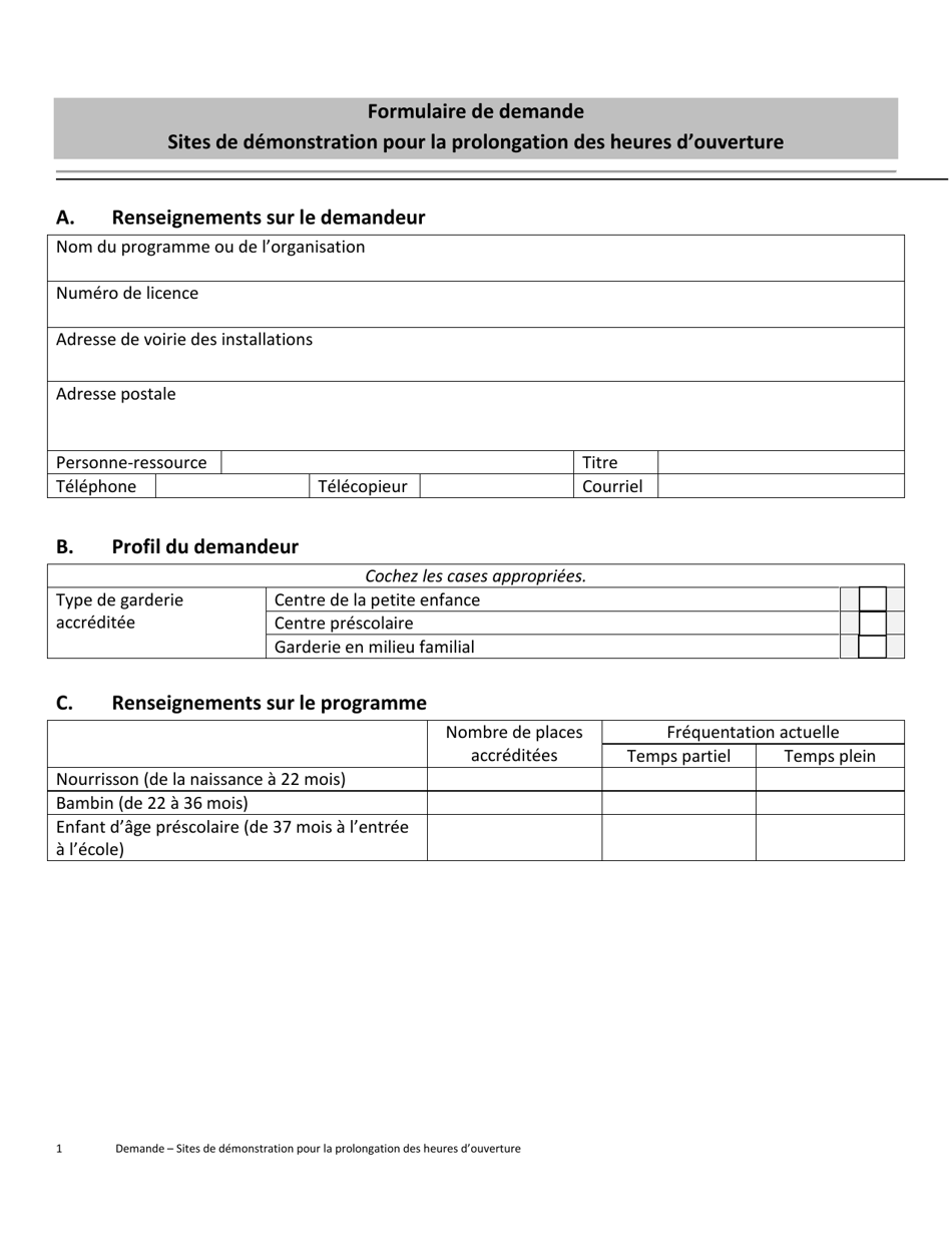 Prince Edward Island Canada Formulaire De Demande Sites De