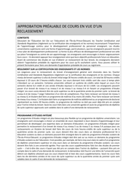 Forme PAF Approbation Prealable De Cours En Vue D&#039;un Reclassement - Prince Edward Island, Canada (French), Page 2