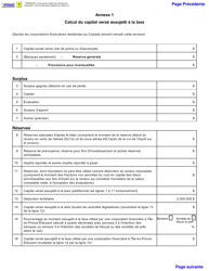 Forme 11PT15-30900 Declaration De La Taxe Sur Le Capital DES Corporations Financieres - Prince Edward Island, Canada (French), Page 2