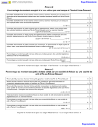 Forme 11PT15-30900 Declaration De La Taxe Sur Le Capital DES Corporations Financieres - Prince Edward Island, Canada (French), Page 3