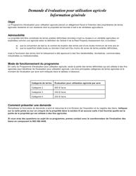 Forme 11PT15-30764 Demande D&#039;evaluation Pour Utilisation Agricole - Prince Edward Island, Canada (French), Page 2