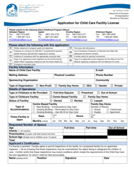 &quot;Application for Child Care Facility License&quot; - Nunavut, Canada