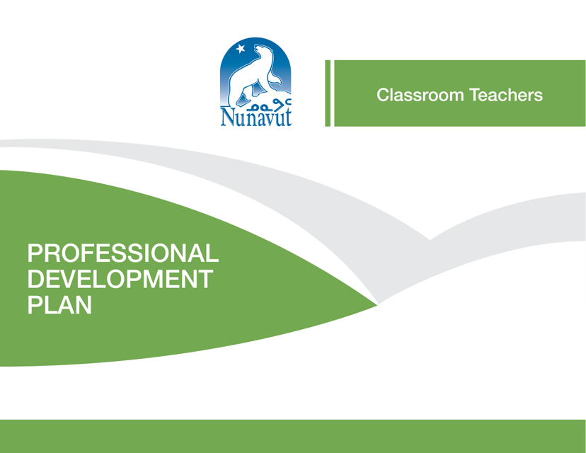 Classroom Teacher Professional Development Plan - Nunavut, Canada Download Pdf