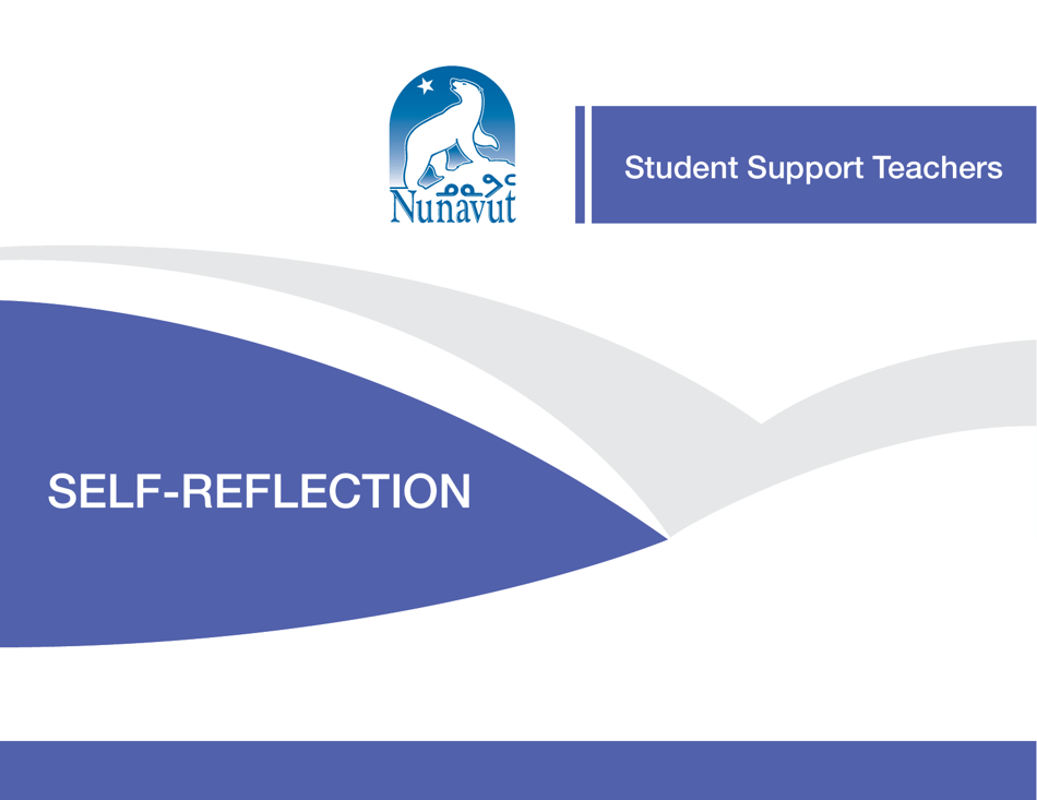 Student Support Teacher Self-reflection - Nunavut, Canada, Page 1