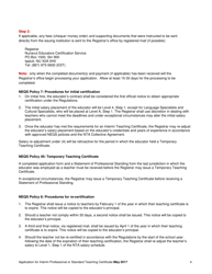 Application for Interim Professional or Standard Teaching Certificate - Nunavut, Canada, Page 4