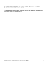 Application for Interim Professional or Standard Teaching Certificate - Nunavut, Canada, Page 5