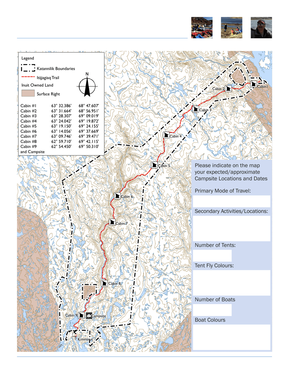 Soper Heritage River / Katannilik Territorial Park Registration and De-registration Forms - Nunavut, Canada, Page 3