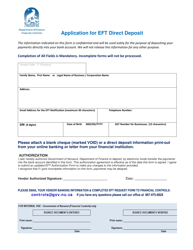 Application for Eft Direct Deposit - Nunavut, Canada