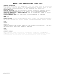 Ohrv/Snowmobile Accident Report - New Hampshire, Page 2