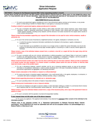 Form DO-11 Driver License Application Request - New Jersey, Page 2