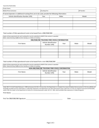 Form CR-274 Dbe/Esbe/Sbe Trucking Verification - New Jersey, Page 2