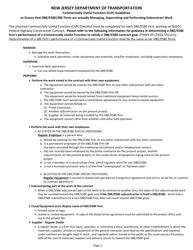 Form CR-275 &quot;Dbe/Esbe Commercially Useful Function (Cuf) Checklist&quot; - New Jersey