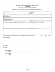 Form CR-275 Dbe/Esbe Commercially Useful Function (Cuf) Checklist - New Jersey, Page 4