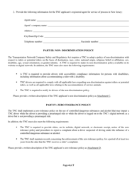 Form TNC-1 Transportation Network Company Permit Application Form - New Jersey, Page 4