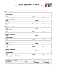 Application for Approval of Continuing Education (Ceus) - New Mexico, Page 4