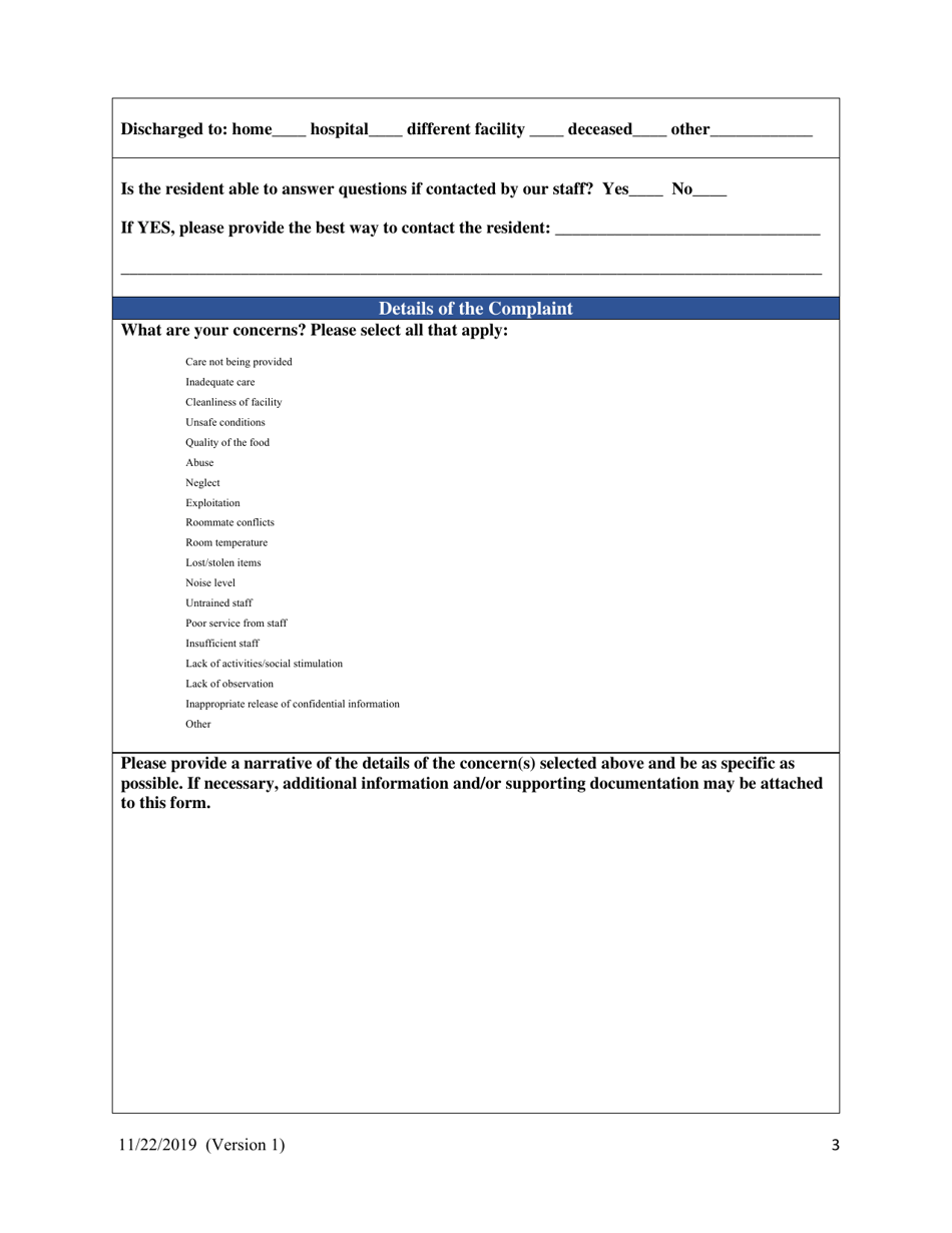 Consumer Complaint Form - New Mexico, Page 3