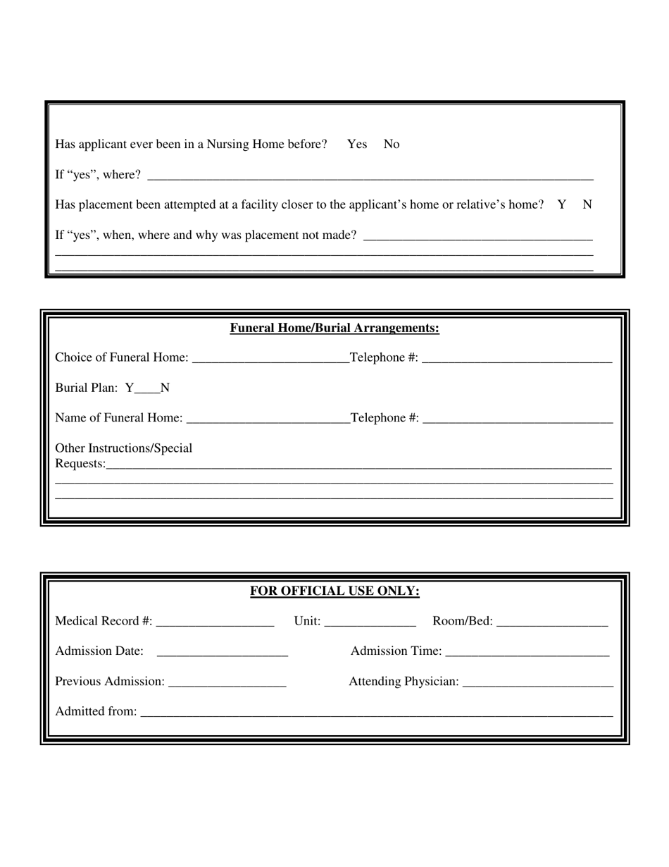 Fort Bayard Medical Center / Fort Bayard State Veterans Home Admission Information - New Mexico, Page 3