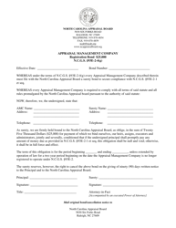 Appraisal Management Company Registration Bond - North Carolina