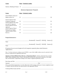 Form QE1 School Application for Core Curriculum - North Carolina, Page 3