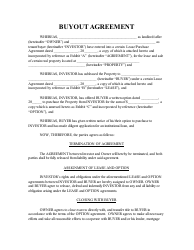 Document preview: Buyout Agreement Template
