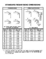 Standard Rebar Bend Dimensions Chart Download Printable PDF ...