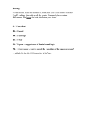 Survival on the Moon Worksheet With Answers, Page 3