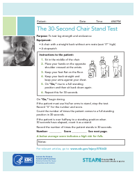 The 30-second Chair Stand Test