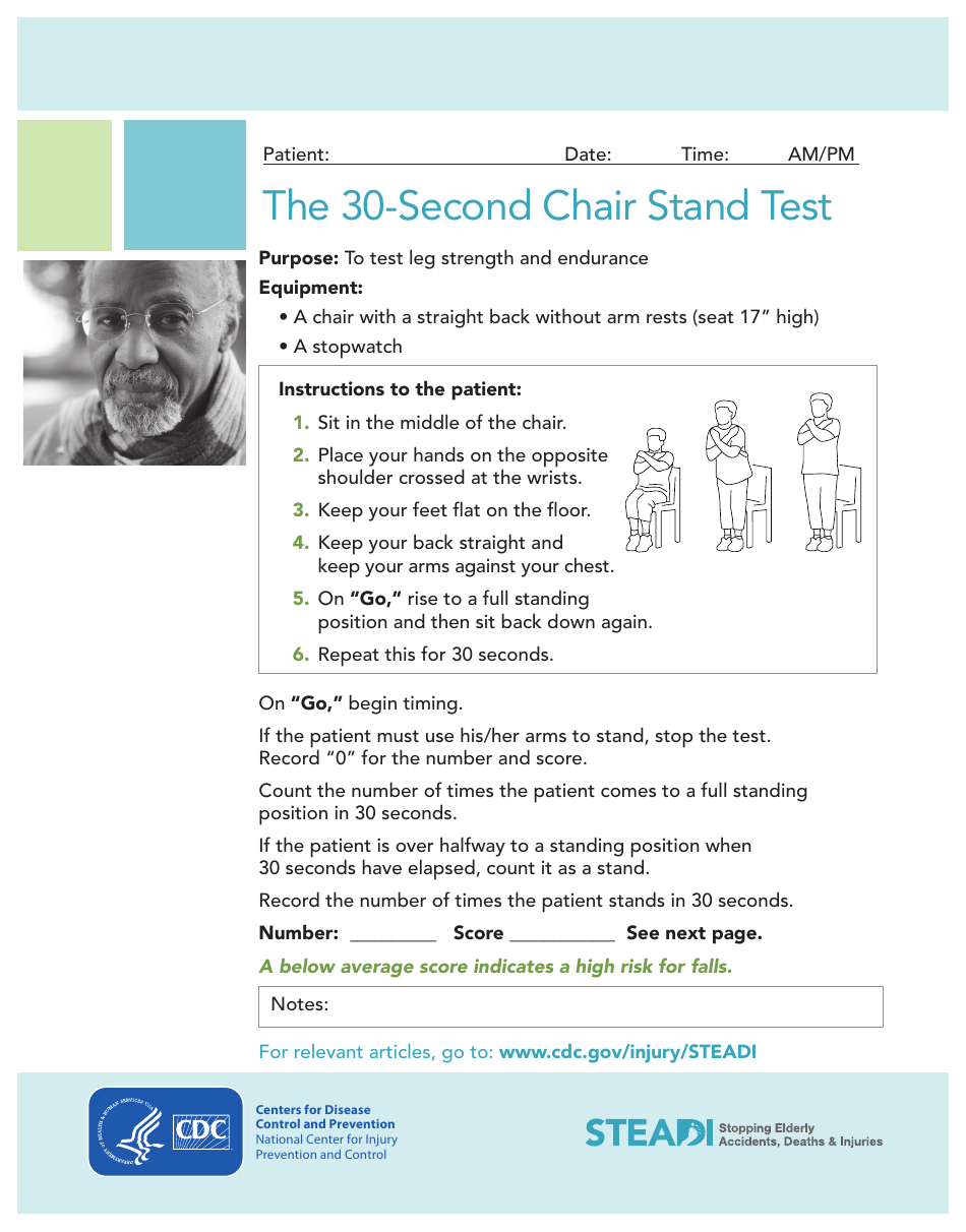 The 30-second Chair Stand Test, Page 1