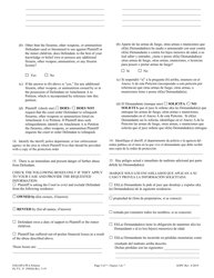 Petition for Protection From Abuse - Pennsylvania (English/Spanish), Page 5