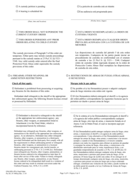 Final Protection From Abuse Order - Pennsylvania (English/Spanish), Page 5
