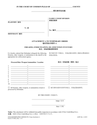 Document preview: Attachment A Temporary Protection From Abuse Order - Firearms, Other Weapons, or Ammunition Inventory - Pennsylvania (English/Chinese Simplified)