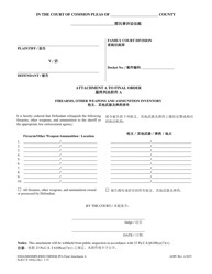 Document preview: Attachment A Final Protection From Abuse Order - Firearms, Other Weapons and Ammunition Inventory - Pennsylvania (English/Chinese Simplified)