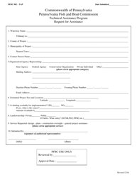 Form PFBC902-TAB Request for Assistance - Technical Assistance Program - Pennsylvania, Page 4