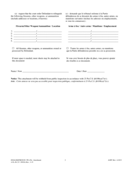 Attachment A Petition for Protection From Abuse - Firearms, Other Weapons, or Ammunition Inventory - Pennsylvania (English/French), Page 2