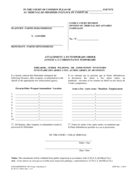 Document preview: Attachment A Temporary Protection From Abuse Order - Firearms, Other Weapons, or Ammunition Inventory - Pennsylvania (English/French)