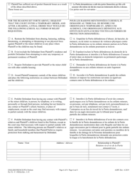 Petition for Protection From Abuse - Pennsylvania (English/French), Page 6