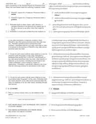 Temporary Protection From Abuse Order - Pennsylvania (English/Khmer), Page 3