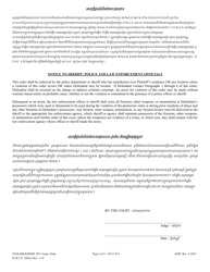 Temporary Protection From Abuse Order - Pennsylvania (English/Khmer), Page 6