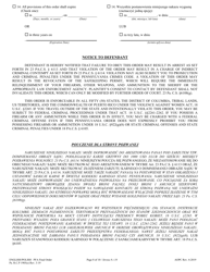Final Protection From Abuse Order - Pennsylvania (English/Polish), Page 8