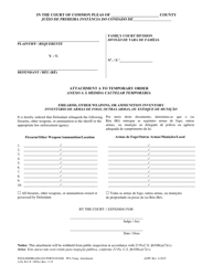 Document preview: Attachment A Temporary Protection From Abuse Order - Firearms, Other Weapons, or Ammunition Inventory - Pennsylvania (English/Portuguese)