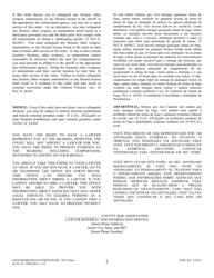 Protection From Abuse Notice of Hearing and Order - Pennsylvania (English/Portuguese), Page 2