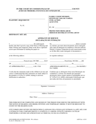 Document preview: Affidavit of Service - Pennsylvania (English/Portuguese)