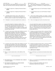 Temporary Protection From Abuse Order - Pennsylvania (English/Haitian Creole), Page 3