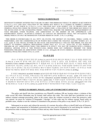 Final Protection From Abuse Order - Pennsylvania (English/Korean), Page 8