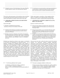 Temporary Protection From Abuse Order - Pennsylvania (English/Polish), Page 4