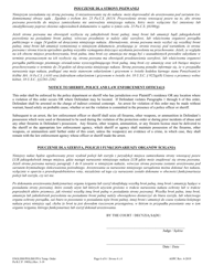 Temporary Protection From Abuse Order - Pennsylvania (English/Polish), Page 6