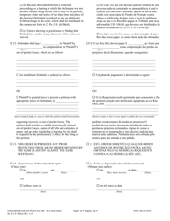Final Protection From Abuse Order - Pennsylvania (English/Portuguese), Page 7