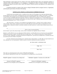 Final Protection From Abuse Order - Pennsylvania (English/Portuguese), Page 9